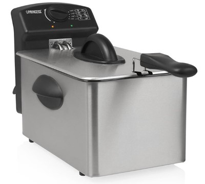FRITADEIRA ELECTRICA 4L 2000W PRINCESS PRATEADO AÇO INOXIDÁVEL