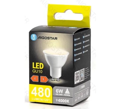 LAMPADA LED GU10 6W 4000K