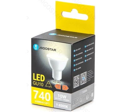 LAMPADA LED GU10 10W 4000K