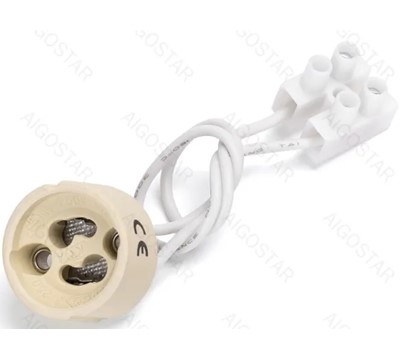 SUPORTE DE CERÂMICA P/ LAMPADA LED GU10 BRA