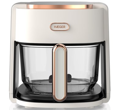 FRITADEIRA S/ ÓLEO 4.5L - HAEGER AIR GLASS DIGITAL