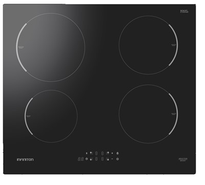 PLACA INDUÇÃO 4 ZONAS 60CM PRETA INFINITON