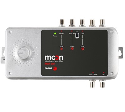 AMPLI. MULTIBANDA 4 ENTR. BI+FM DAB/BIII 2 UHF MOON MAF 401