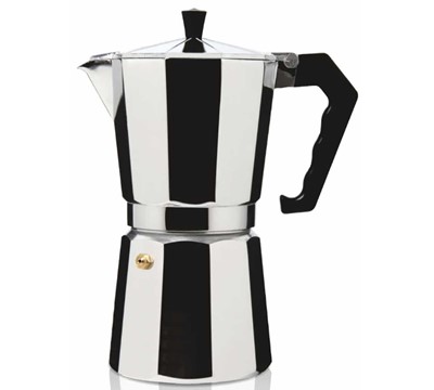 CAFETEIRA EM ALUMÍNIO 6 CHAV.- HAEGER MOKA POT 6
