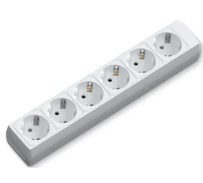 TOMADA ELÉCTRICA X6 S/ CABO S/ INTERRUPTOR 3680W BRANCA