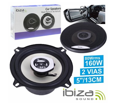 CONJUNTO 2 COLUNAS AUTO 2 VIAS 160W 5" IBIZA