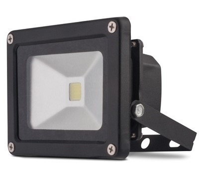 PROJETOR LED 20W 1300LM BRANCO QUENTE PRETO