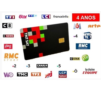 CARTÃO TNT ASTRA C FRANCESES 4 ANOS