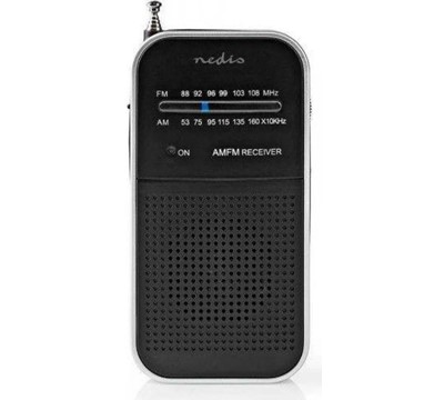 RÁDIO PORTÁTIL AM/FM 1.5W PRE/CINZ