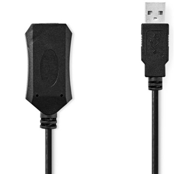 CABO USB ATIVO USB 2.0 | USB-A MACHO | USB-A FÊMEA 5M