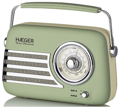 RÁDIO BLUETOOTH - HAEGER RETRO BLUETOOTH