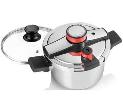 PANELA PRESSÃO - HAEGER EASY COOKER 2 IN 1 INOX 8L