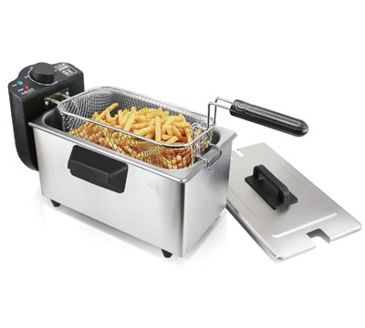 FRITADEIRA 3L CUBA INOX - HAEGER DEEP & GO