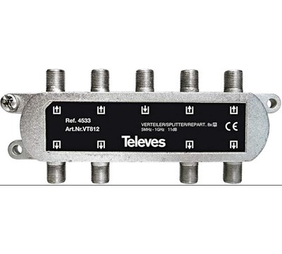 REPARTIDOR 8x 5-1000MHz TVCABO+TER SCATV