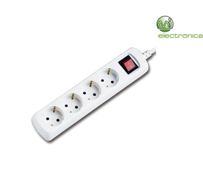 EXTENSÃO TOMADAS 4X 5M C/ INTERRUPTOR 3680W